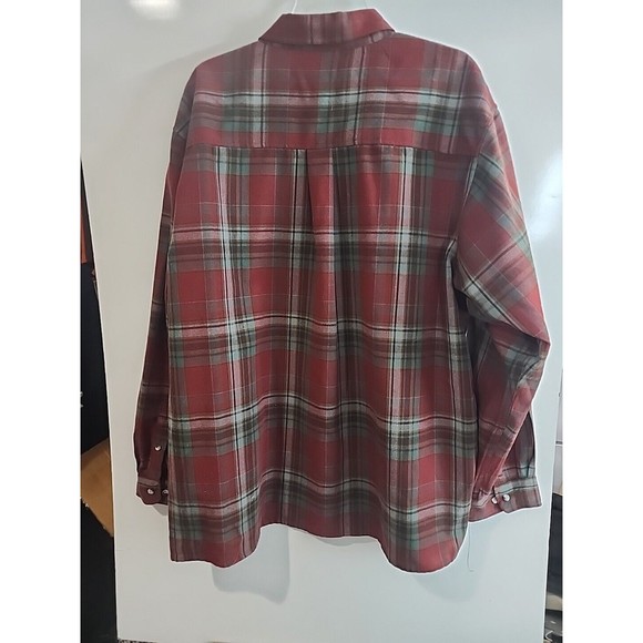 John Blair Mens Button up Flannel Shirt Mens 2XL-RG VGC - Picture 6 of 9